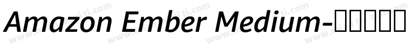 Amazon Ember Medium字体转换